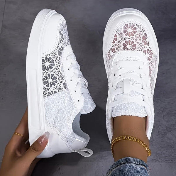 Pizzo Scarpe Floreali Comfort Traspiranti