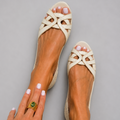 Camilla Sandali Piatti Crema Comfort