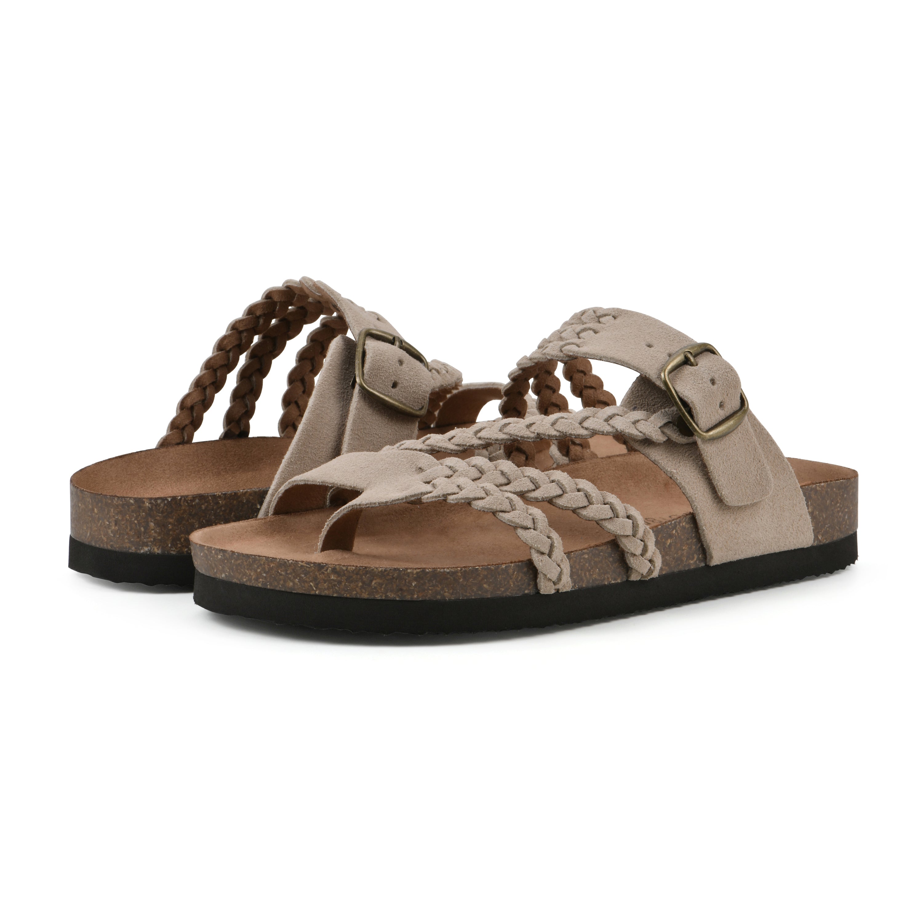 Sandali Ortopedici Hayleigh – Legno di Sandalo Scamosciato