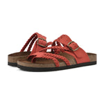 Sandali Ortopedici Hayleigh – Rosso Pelle